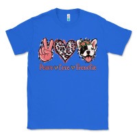 True Royal Peace Love French Bulldog Classic Tee - Jasminsmagicworld