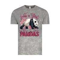 Just A Girl Who Loves Pandas Vintage Tee | Teevron