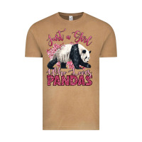 Vintage Camel just a girl who loves pandas Vintage Tee - LillyAllenDesigns