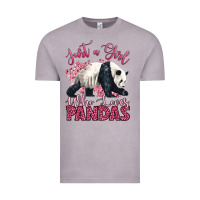 Vintage Zinc just a girl who loves pandas Vintage Tee - LillyAllenDesigns