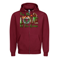 Burgundy for the love of the game Zipper Hoodie - BundleAndBundleShop