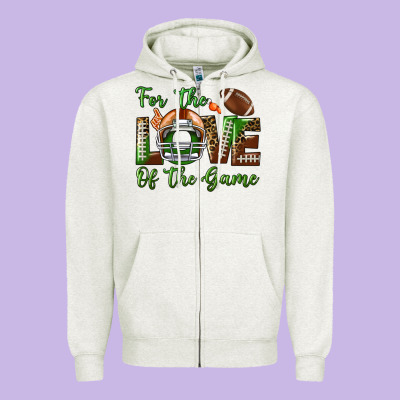 For The Love Of The Game Zipper Hoodie Designed By Bundleandbundleshop