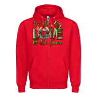 Red for the love of the game Zipper Hoodie - BundleAndBundleShop