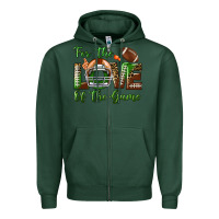 Sports Green for the love of the game Zipper Hoodie - BundleAndBundleShop