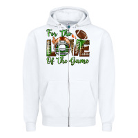 White for the love of the game Zipper Hoodie - BundleAndBundleShop