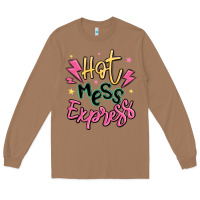 Toasted Coconut hot mess express Long Sleeve Tee - MaliasSmallBusiness