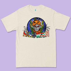 Halloween Premium Tee Designed By Cowhidedigitalart