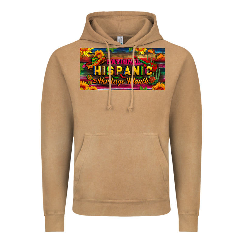National Hispanic Heritage Month License Plate Vintage Hoodie by BundleAndBundleShop | Teevron