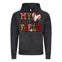 Vintage Black my heart is on that field baseball Vintage Hoodie - Jasminsmagicworld