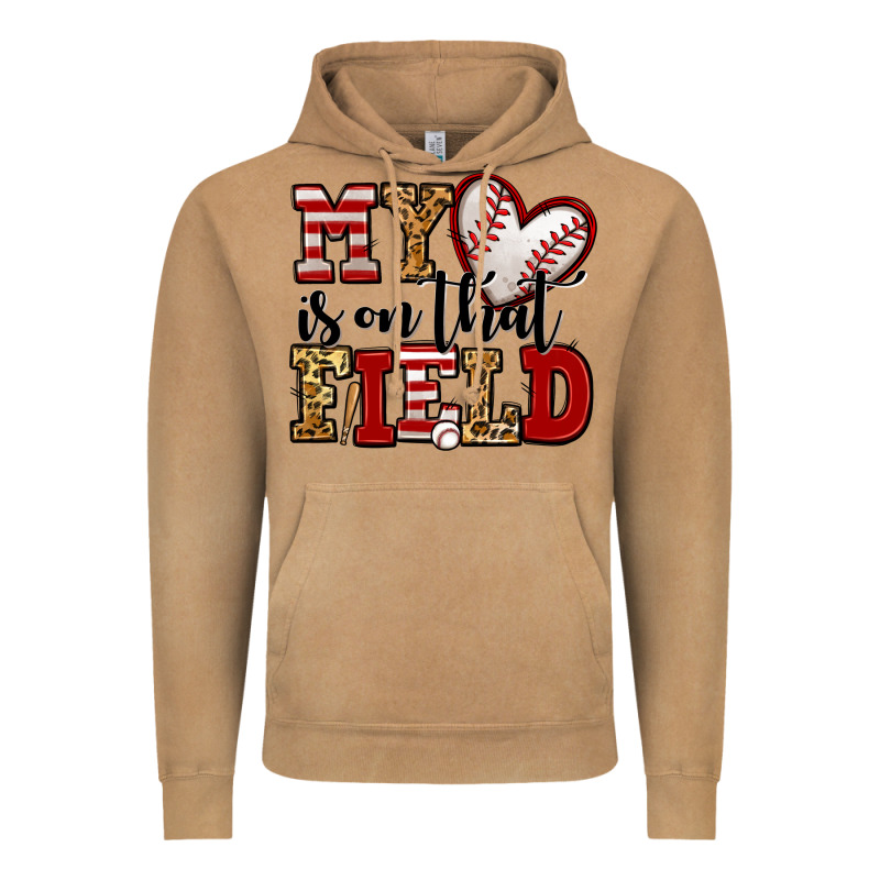 My Heart Is On That Field Baseball Vintage Hoodie by Jasminsmagicworld | Teevron