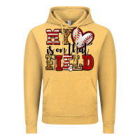 Vintage Mustard my heart is on that field baseball Vintage Hoodie - Jasminsmagicworld
