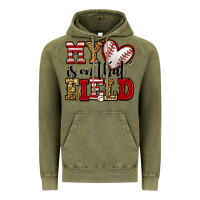 Vintage Olive my heart is on that field baseball Vintage Hoodie - Jasminsmagicworld