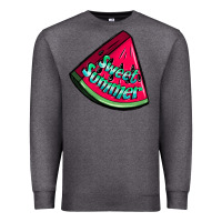 Charcoal Heather sweet summer watermelon Premium Sweatshirt - NancyCooperArtShop