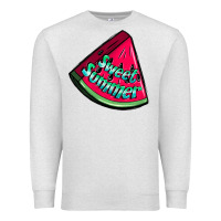 Oatmeal Heather sweet summer watermelon Premium Sweatshirt - NancyCooperArtShop