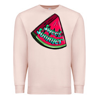 Pale Pink sweet summer watermelon Premium Sweatshirt - NancyCooperArtShop