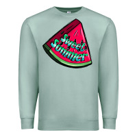 Seafoam sweet summer watermelon Premium Sweatshirt - NancyCooperArtShop