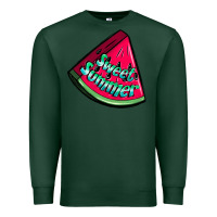 Sports Green sweet summer watermelon Premium Sweatshirt - NancyCooperArtShop