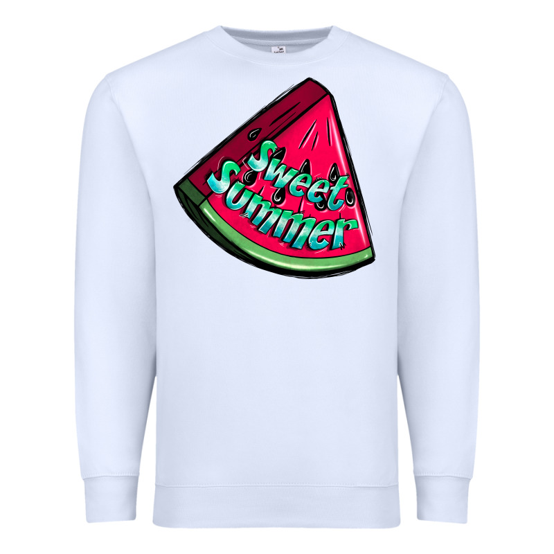 Sweet Summer Watermelon Premium Sweatshirt by NancyCooperArtShop | Teevron