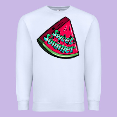 Sweet Summer Watermelon Premium Sweatshirt Designed By Nancycooperartshop