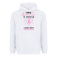 White I am a Breast Cancer Survivor What is Your Superpower Heavyweight Hoodie - Bettercallsaul
