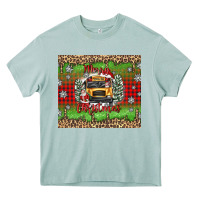Arona Christmas school bus Heavy Core Tee - texasbilliewilder