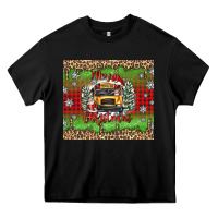 Black Christmas school bus Heavy Core Tee - texasbilliewilder