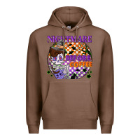 Chestnut Nightmare before the coffee halloween Premium Hoodie - NancyCooperArtShop
