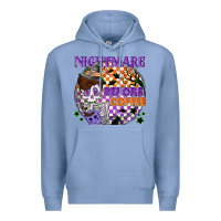 Colony Blue Nightmare before the coffee halloween Premium Hoodie - NancyCooperArtShop