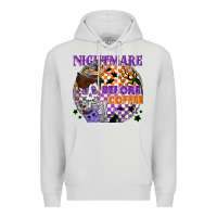 Dove Grey Nightmare before the coffee halloween Premium Hoodie - NancyCooperArtShop