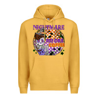 Mustard Nightmare before the coffee halloween Premium Hoodie - NancyCooperArtShop