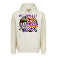 Oatmeal Heather Nightmare before the coffee halloween Premium Hoodie - NancyCooperArtShop