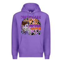 Purple Nightmare before the coffee halloween Premium Hoodie - NancyCooperArtShop