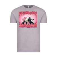 Vintage Zinc Panda With Sakura Blooms Vintage Tee - LillyAllenDesigns
