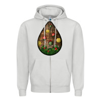 Dove Grey christmas  teardrop Zipper Hoodie - BundleAndBundleShop