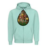 Seafoam christmas  teardrop Zipper Hoodie - BundleAndBundleShop