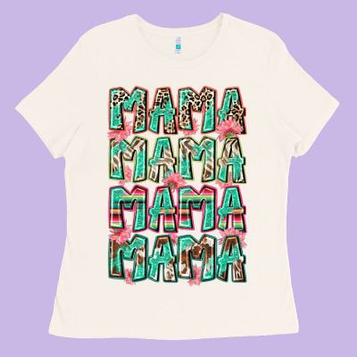 Mama Mama Mama Mama Ladies Tee Designed By Zillion Design Studio