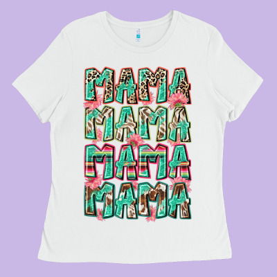 Mama Mama Mama Mama Ladies Tee Designed By Zillion Design Studio