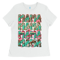 White mama mama mama mama Ladies Tee - Zillion Design Studio