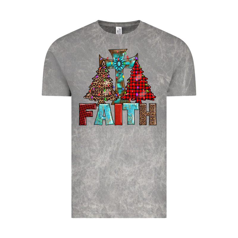 Cross And Christmas Trees Vintage Tee by AdoDesignShop | Teevron