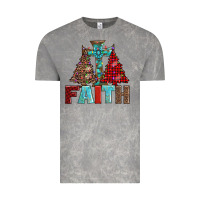 Cloud Rock cross and christmas trees Vintage Tee - AdoDesignShop