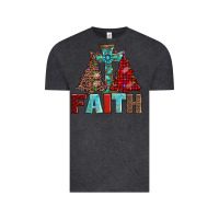 Vintage Black cross and christmas trees Vintage Tee - AdoDesignShop