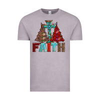 Vintage Zinc cross and christmas trees Vintage Tee - AdoDesignShop