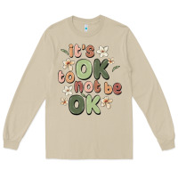 Mushroom it's ok to not be ok Long Sleeve Tee - MaliasSmallBusiness