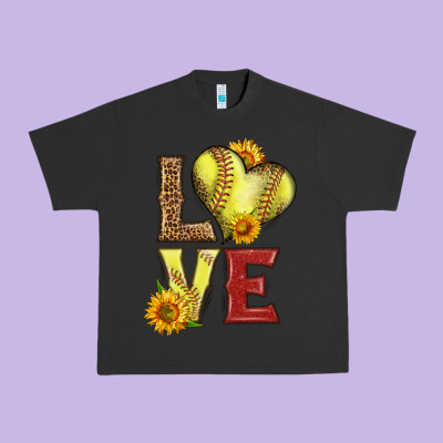 Western Love Softball Urban Heavy Tee Designed By Lillyallendesigns