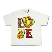Pistachio western love softball Urban Heavy Tee - LillyAllenDesigns
