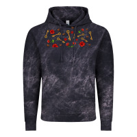 Cloud Black rosses and keys Vintage Hoodie - AdoDesignShop