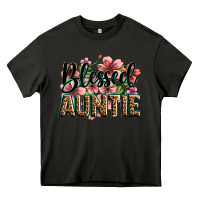 Asphalt flowers blessed auntie Heavy Core Tee - Zillion Design Studio