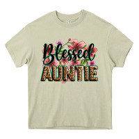 Mossy flowers blessed auntie Heavy Core Tee - Zillion Design Studio