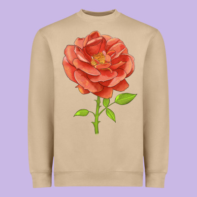 All A Twitter Rose Heavyweight Sweatshirt Designed By Lillyallendesigns