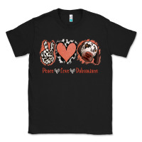 Black Peace Love Dalmatians Classic Tee - Jasminsmagicworld